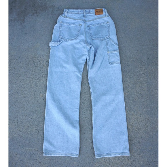 Hollister Women's Ultra High-Rise Dad Jeans Size 00S 24S Light Faded Wash - Picture 3 of 9